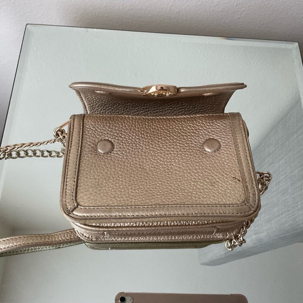 Tory Burch Chain Mini Shoulder Crossbody Bag Gold Hardware Leather - Picture 9 of 12